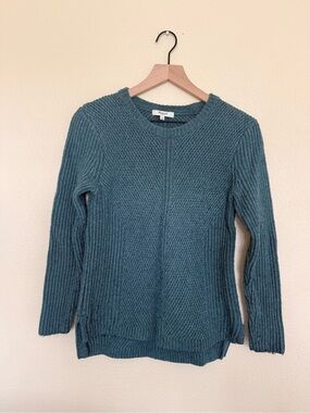 Madewell Teal Crewneck Knit Sweater